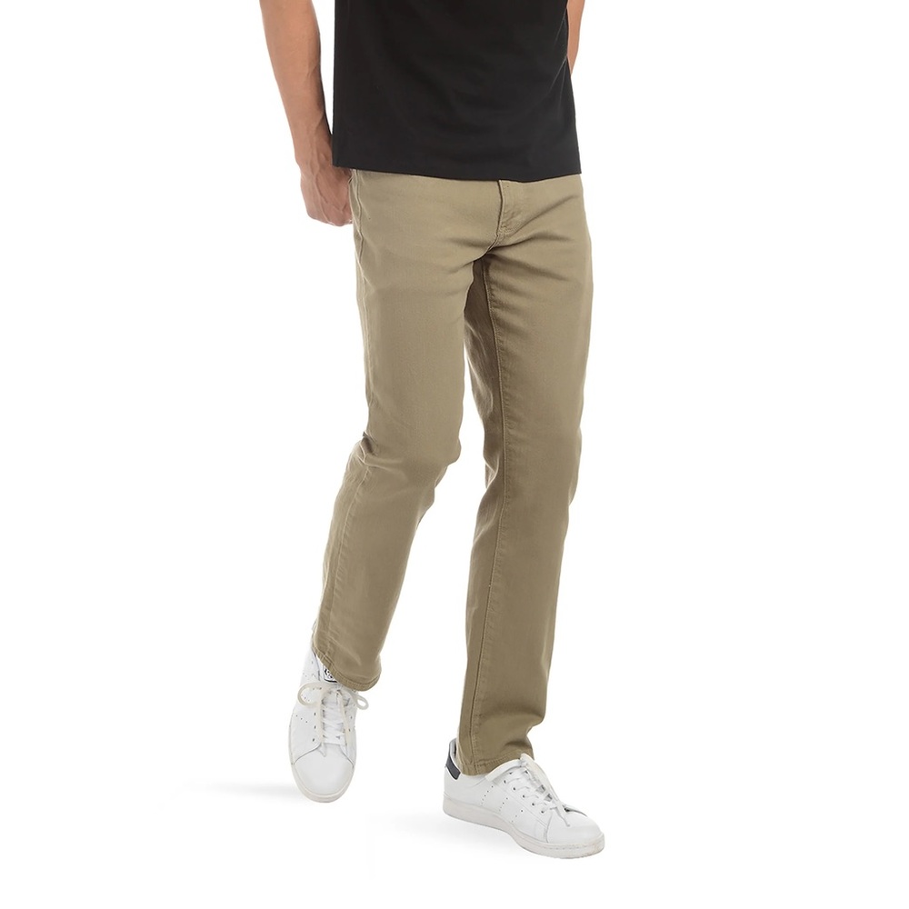 Mott & Bow Men’s Straight Mercer Jeans Olive Khaki 42x32 Loose Stretch Denim